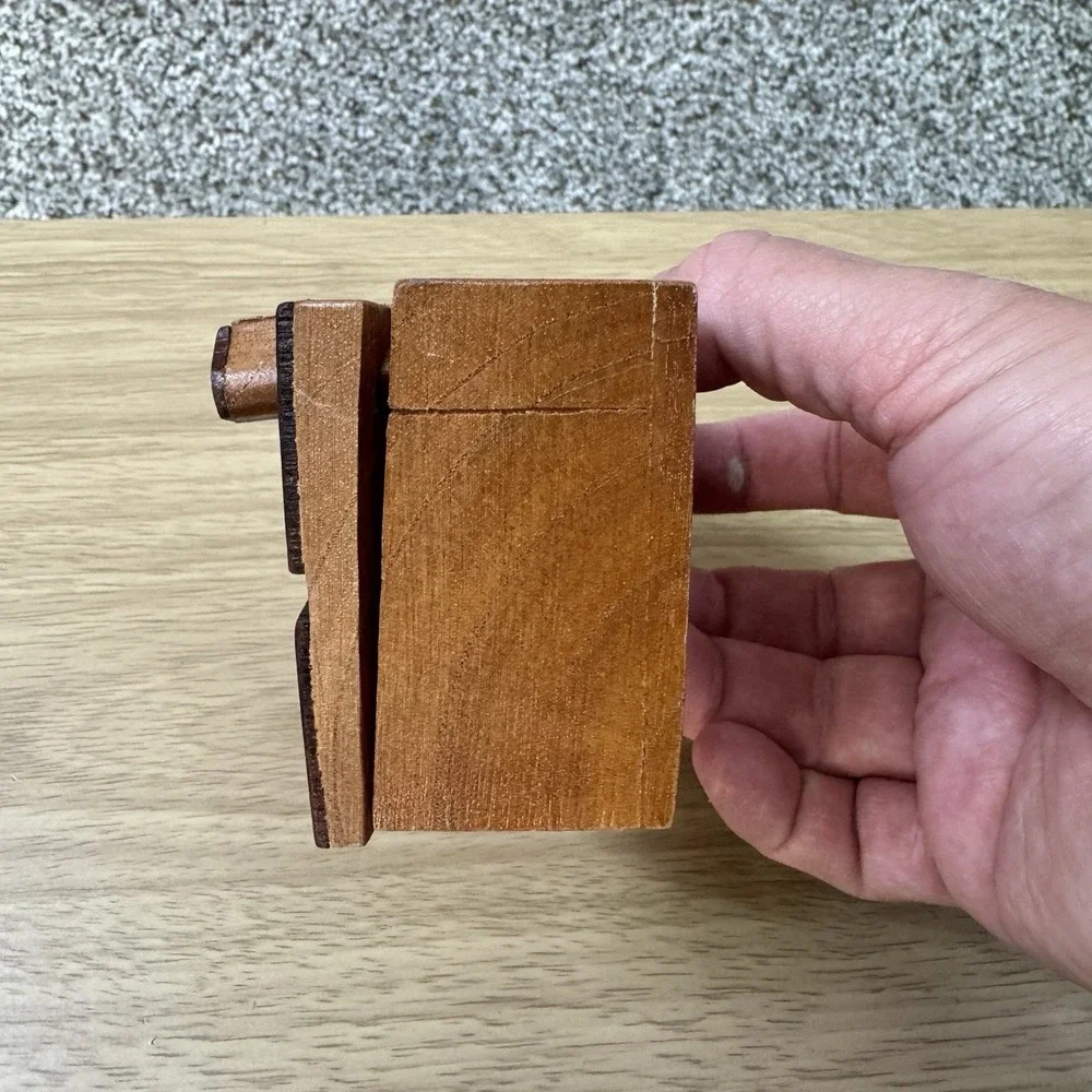 Handcrafted Wooden Lighthouse Shape Secret Jewelry Puzzle Box 4.5